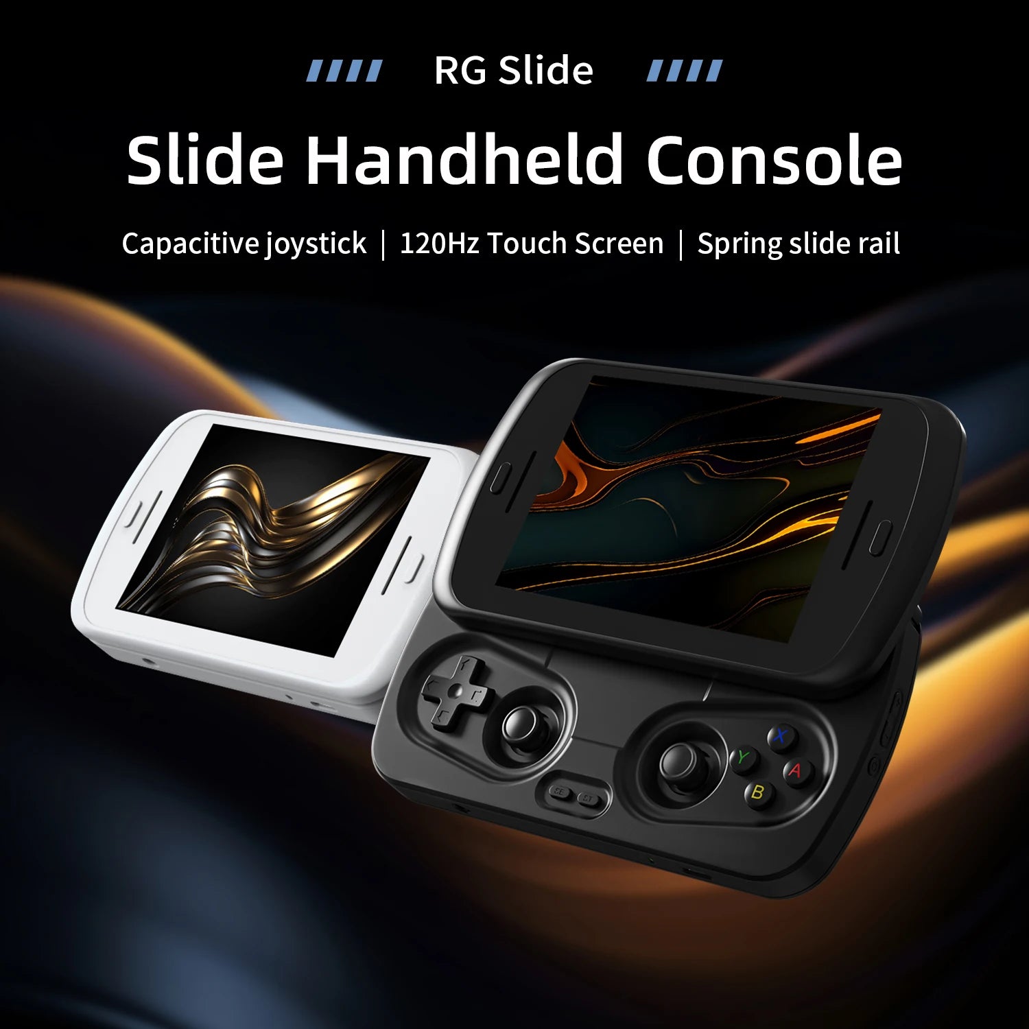 Anbernic RG Slide Retro Handheld Game Console 4.7" LTPS In-Cell Android Video Gaming Player Supports AI Assistant 1080p-Port Out