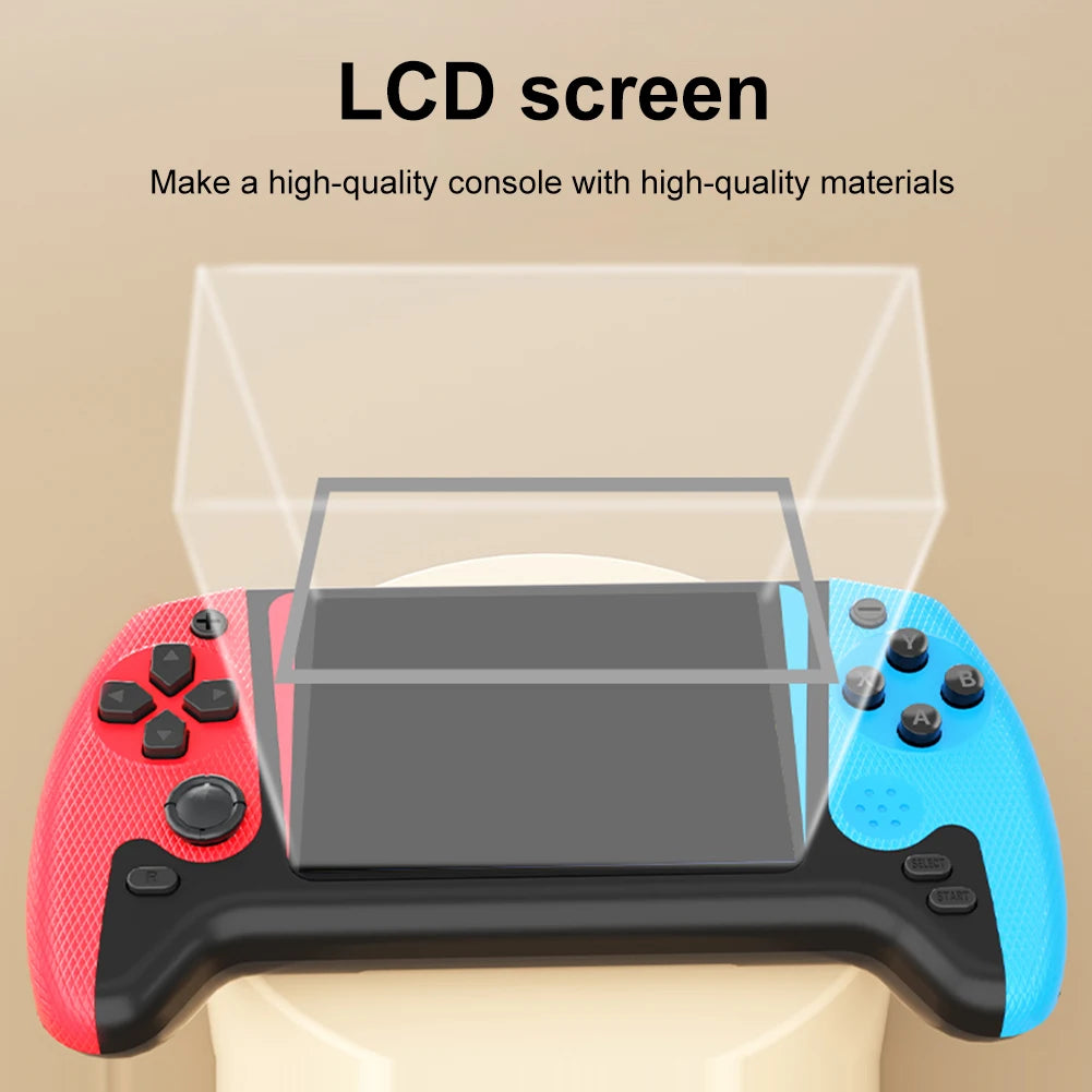 1200mAh Retro Handheld Game Console 3.5inch LCD Screen Video Game Console Built-in 500 Games TV Connect for Single Player
