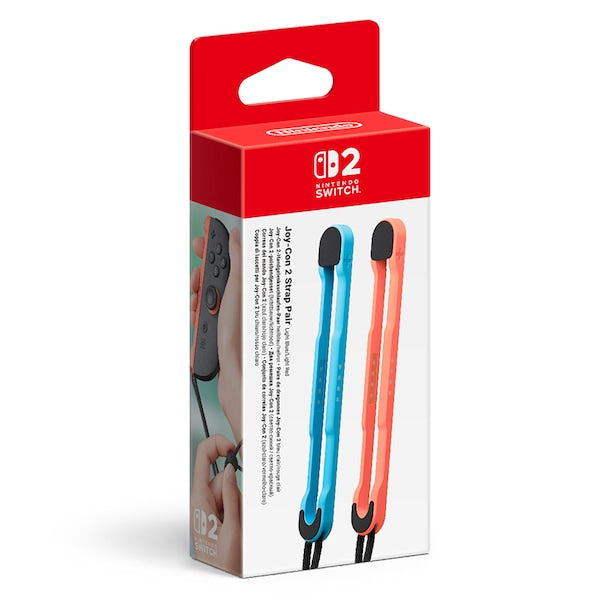 Image 2 Go to slide 1 Go to slide 2 1/2 Nintendo Switch 2 Joy-Con 2 Strap Pair (Light Blue/Light Red) 170201