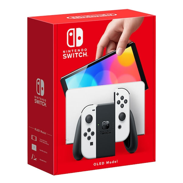 Image 2 Image 3 Image 4 Image 5 Image 6 Go to slide 1 Go to slide 2 Go to slide 3 Go to slide 4 Go to slide 5 1/6 Nintendo Switch Console OLED Model White